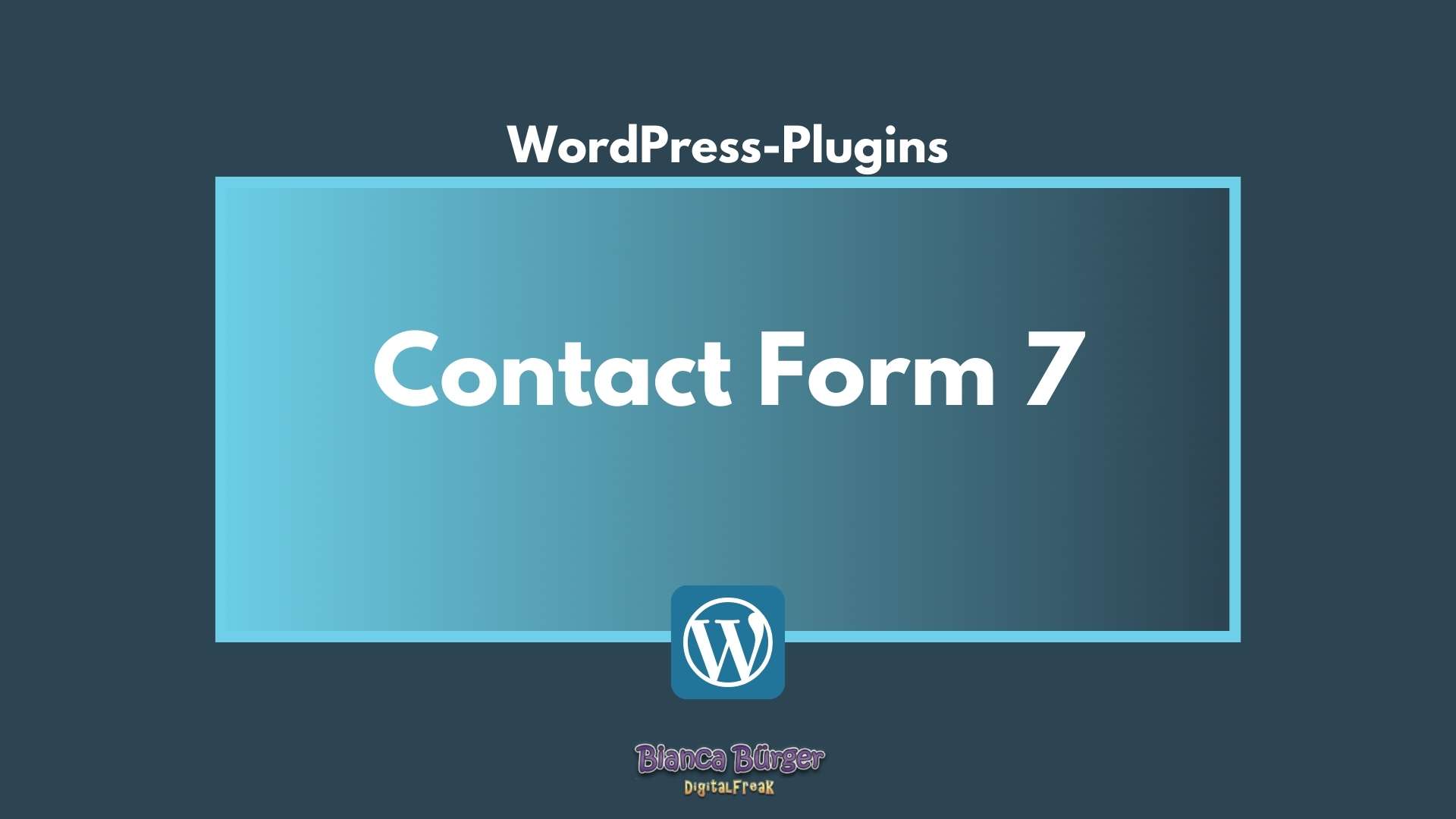WordPress-Plugin "Contact Form 7" 9