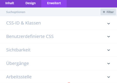 Was ist die Divi-Funktion 'Arbeitsstelle'? 1