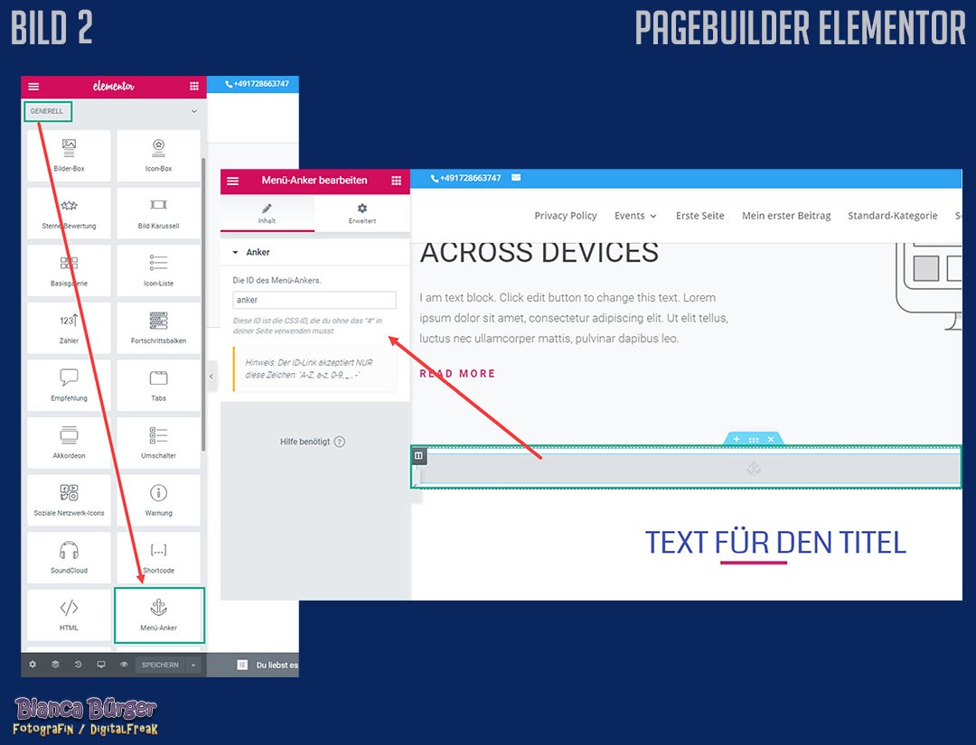 Anker bei WordPress 4