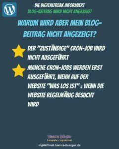Frage zu WordPress - Warum wird mein Blog-Beitrag nicht angezeigt? 4
