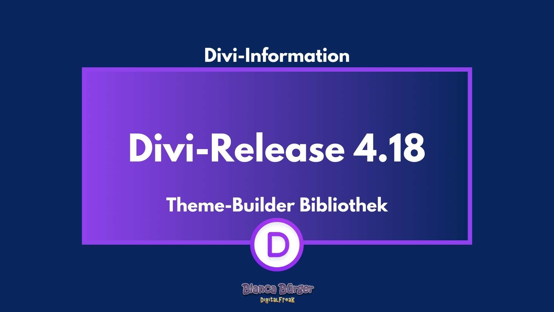 Divi-Theme und -Builder Version 4.18 6