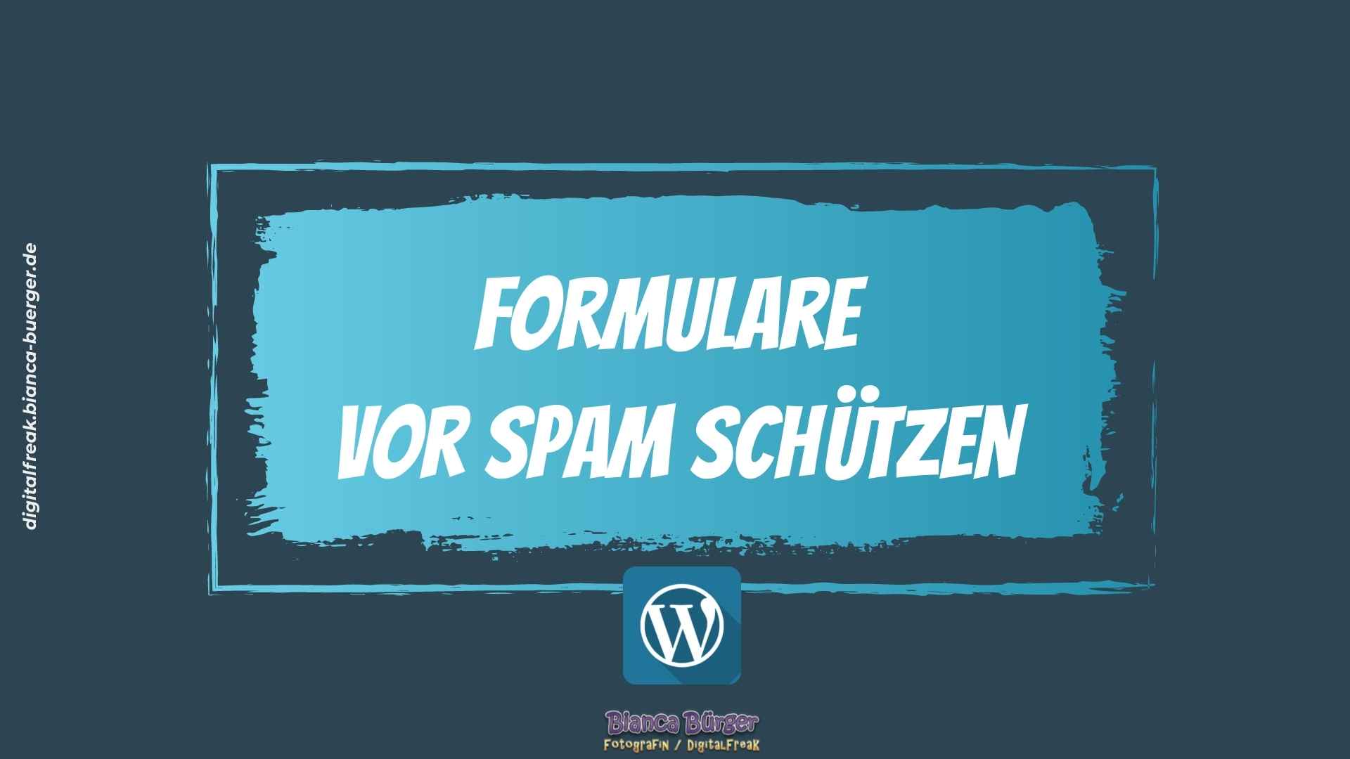 Formulare vor Spam schützen 3