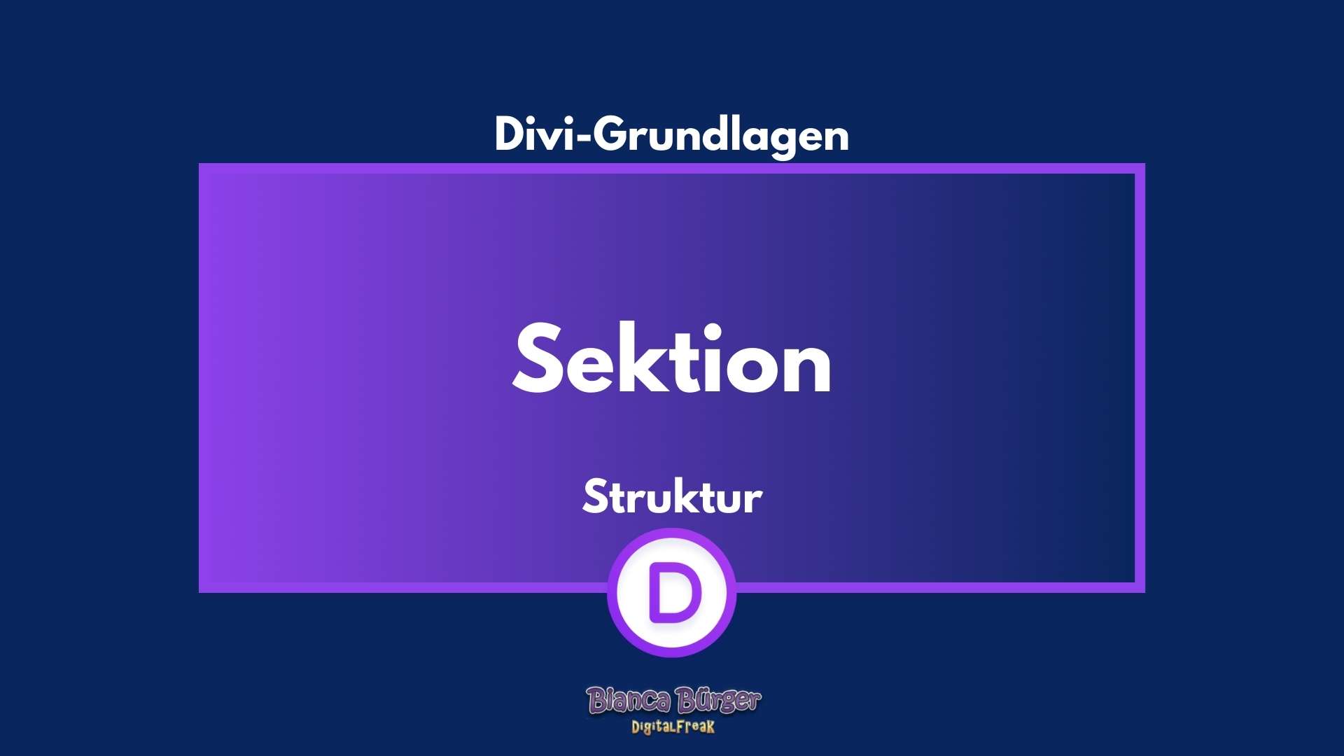 Was ist die Sektion bei Divi? 12