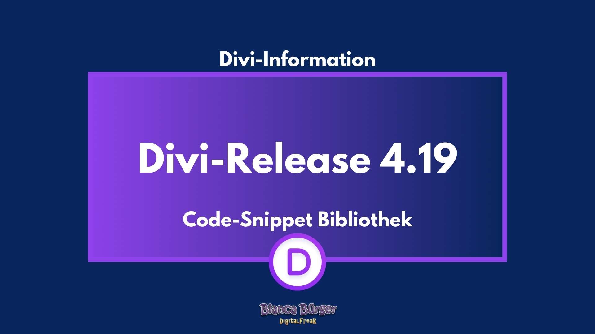Divi-Theme und -Builder Version 4.19 5