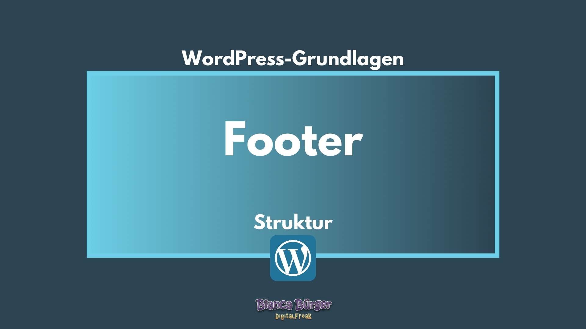 Was ist der Footer bei WordPress? 8