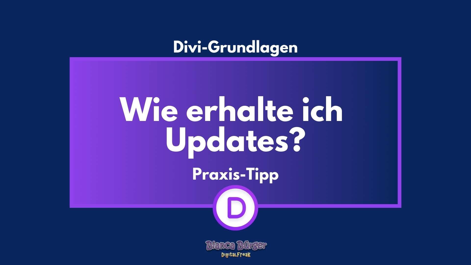 Wie erhalte ich Updates vom Divi-Theme? 6