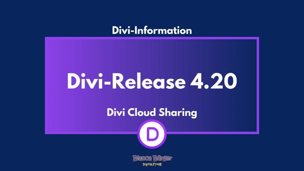 Divi-Theme und -Builder Version 4.20 1
