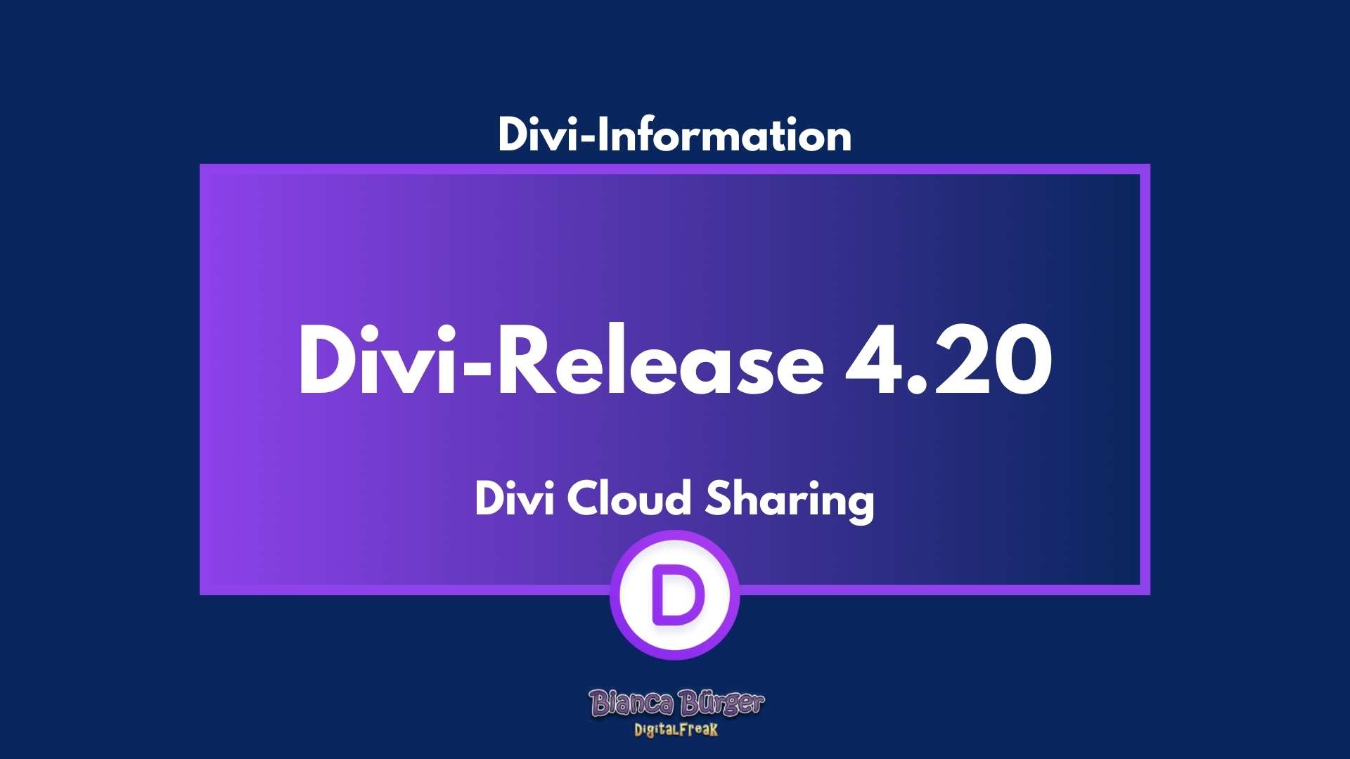 Divi-Theme und -Builder Version 4.20 4