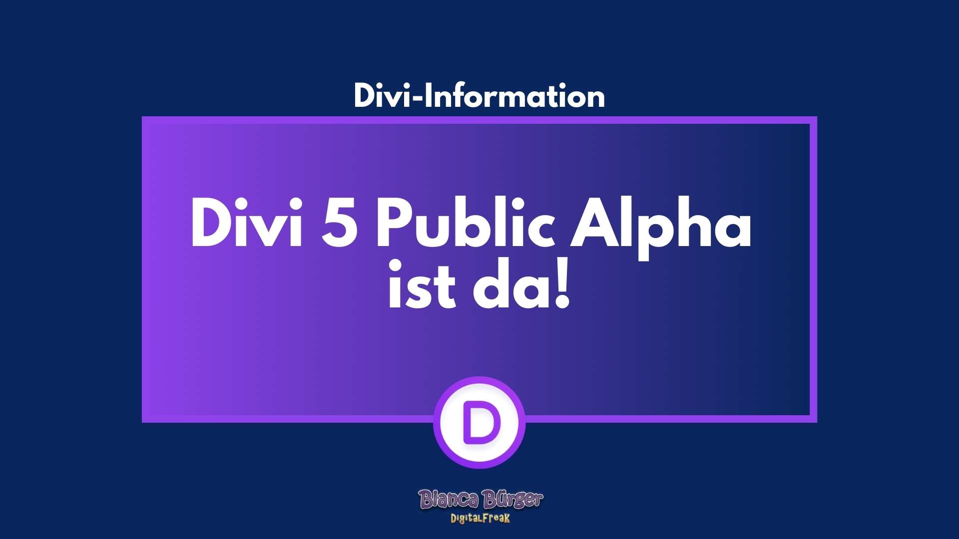 Divi 5 Public Alpha ist da! 1
