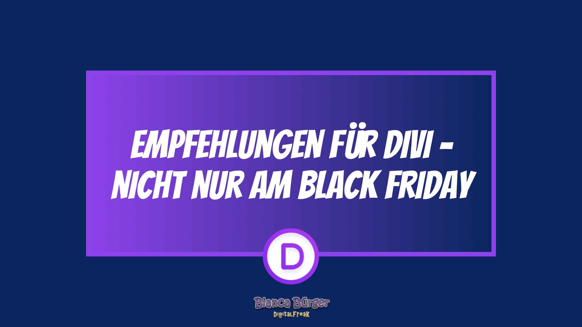 Empfehlungen für den Black Friday...und darüber hinaus! 1